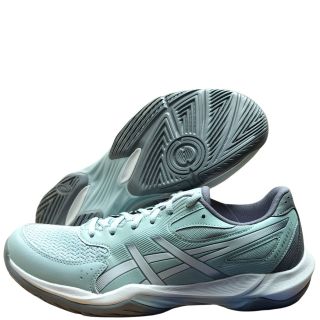 Asics Gel-Rocket 12 Badminton Shoes Ocean Haze and Concrete Colour