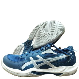 Asics Gel Rocket 12 Badminton shoes Color Mako Blue Piedmont Gray