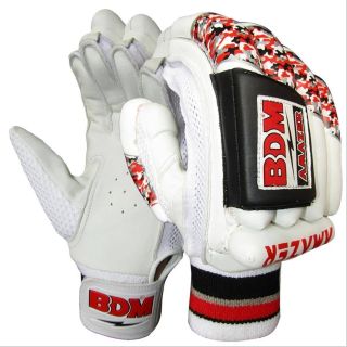 BDM Amazer Batting Gloves White (Mens Size Right-Handed)