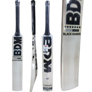 BDM Black Kaiser English Willow Cricket Bat (Standard Size Short Handle)