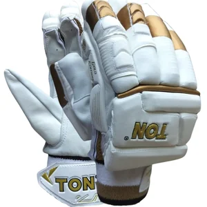 SS Ton Gold Edition Cricket Batting Gloves (Mens Size Right Hand)