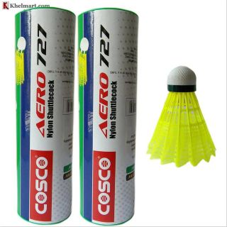 Cosco AERO 727 Nylon Badminton Shuttlecock 2 Boxes Baseimage01