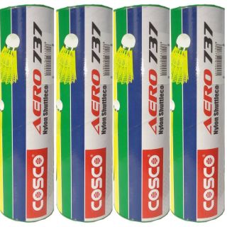 4 Boxes of cosco Aero 737 Nylon Badminton Shuttlecock