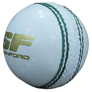SF TRUE TEST WHITE STANFORD CRICKET BALL 12 BALL SET 
