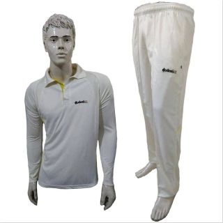 Excellents Cricket Clothing Full Sleeves White T Shirt and Lower Size XL