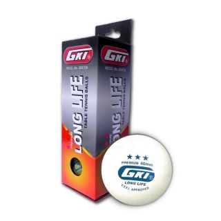 GKI Long Life Table Tennis Balls White 12 Balls