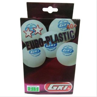 GKI Euro Plastic 40 Plus Table Tennis Ball Set of 6 Balls
