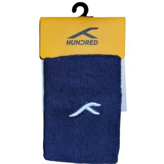 Hundred HBAW-3M060-4 Badminotn Wristband Navy Set of 2
