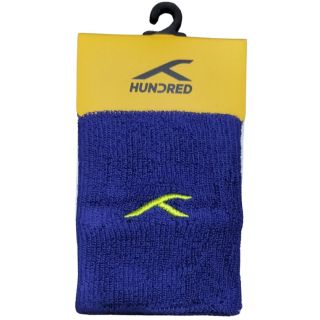 Hundred HBAW-3M060-6 Badminton Wristband Blue Set Of 2