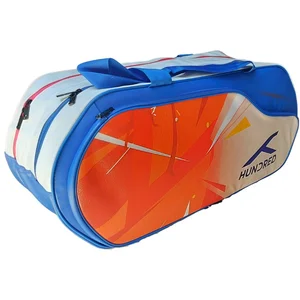 Hundred HBCK-4M256 Badminton Kit Bag White Colour