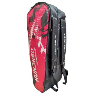 Hundred HBCK-4M261-4 Badminton Kit Bag Colour Black Red