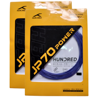 Hundred JP 70 Power Nylon string Badminton String set Of 2