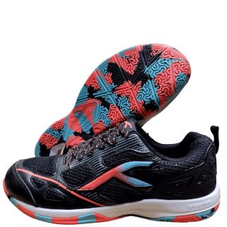 Hundred Raze pro Badminton shoes Colour Black Orange Blue