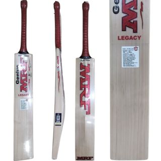 MRF Genius Legacy English Willow Cricket Bat Standard Size Shoort Handle