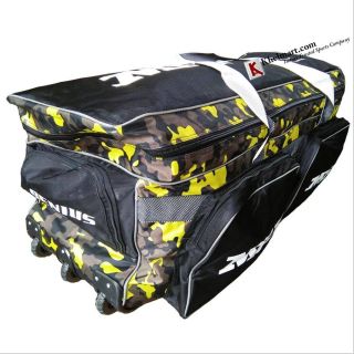 MRF Elite Cricket Kit Bag with Trolly and 3 wheels