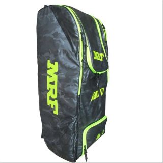 MRF Duffle ABD SR Cricket Kit Bag Lime and Black