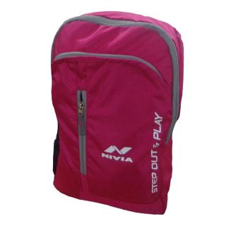 Nivia 5168 PG Casual Backpack Pink and Gray