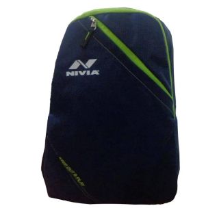 Nivia 5167 NB Casual Backpack Blue and Lime