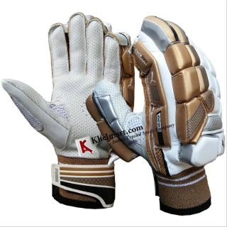 Puma Evo Se Batting Gloves White and Gold