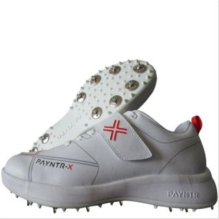 Payntr X Bowling Spike Cricket Shoes All White