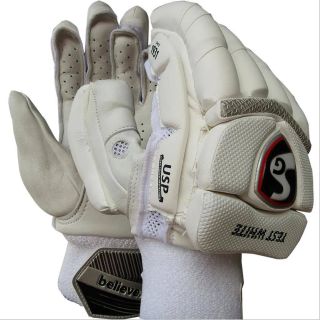 SG Test White Cricket Batting Gloves New Baseimage01