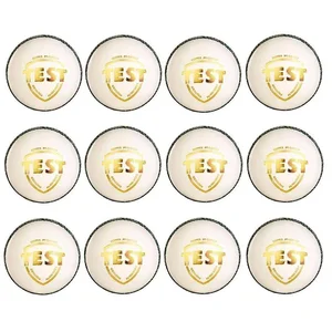 SG Test White Cricket Ball 12 Ball set