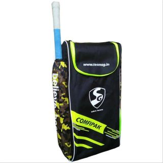 SG Comfipak Cricket Kit Bag Black and Lime