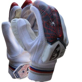 SG RP Club RH  Cricket Batting Gloves Colour white, black, and red, 
