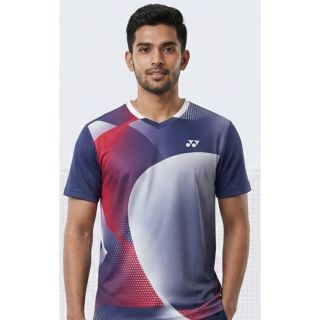 Yonex RM-S092-2997-CC8-S Badminton T-Shirt Skipper Blue Large Size