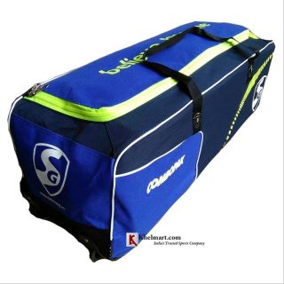 SG ComboPak Cricket Kit Bag Navy Lime and Blue