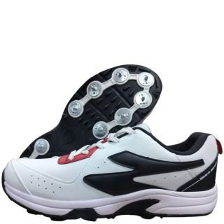 SG Savage Max Spikes Cricket Shoes Colour White Black