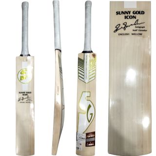 SG Sunny Gold Icon English Willow Cricket Bat (Standard Size Short Handle)