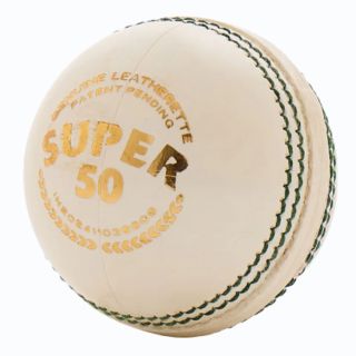SG Super 50 White Cricket 12 Ball Set