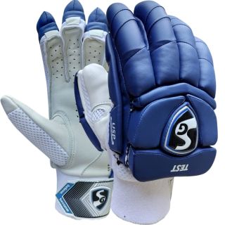 SG Test Cricket Batting Gloves (Mens Size Right Handed) Blue Colour