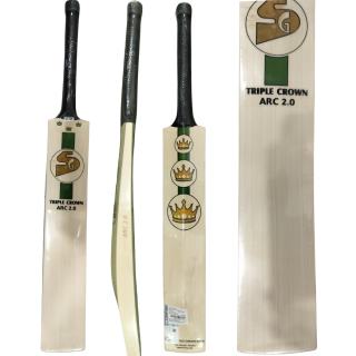 SG TRIPLE CROWN ARC 2.0 English Willow Cricket Bat (Standard Size Short Handle)