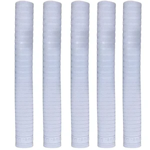 SG Hexa White Cricket Bat Grip Set of 5