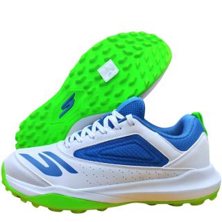 Skechers 214205ID Cricket Shoes White Blue