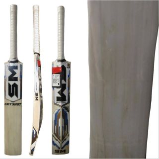 Sm Sky Shot English Willow Cricket Bat Baseimage01
