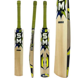 SM Drive-X Kashmir Willow Cricket Bat (Standard Size Short Handle)