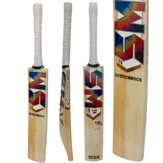 Sm Knock Camou Pro Edition English Willow Bat (Standard Size Short Handle)