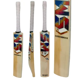 Sm Knock Camou Pro Edition English Willow Bat (Standard Size Short Handle)