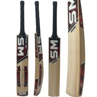 SM Milestone kashmir Willow Cricket Bat (Standard Size Short Handle)