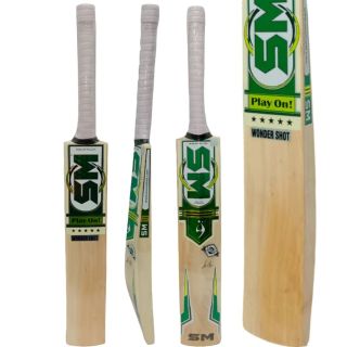 SM Wonder Shot English Willow Cricket Bat (Standard Size Short Handle)
