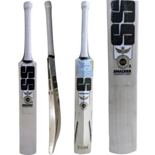 SS GG Smacker Signature English Willow Cricket Bat (Standard Size Short Handle)