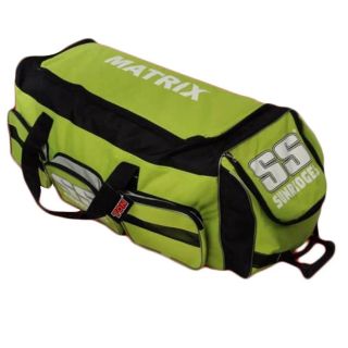 SS Cricket Kit Bag Matrix Lime and Black