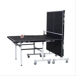 Stag Hobby Line Black Top Rollaway Indoor Table Tennis Table (Black) Baseimage01