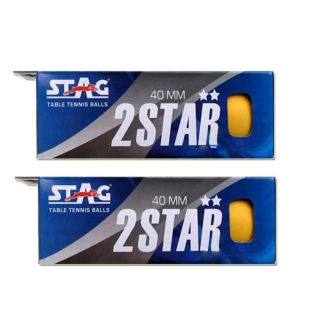 Stag Two Star Table Tennis Ball Orange Set of 12 Balls Baseimage01