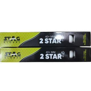 Stag Two Star Table Tennis Ball Orange Set of 12 Balls Baseimage01