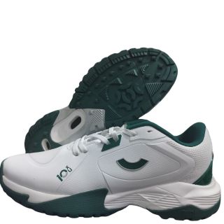Tenxu ALL-ROUNDER Rubber Cricket Shoes White Green Colour