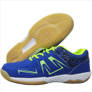 Thrax Court Power 777 Badminton Shoes Blue Lime Baseimage01